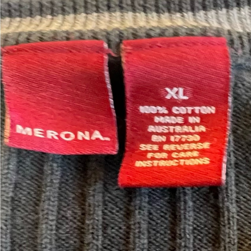 Merona Men's Dark Gray V-Neck Sweater - Picture 5 of 5